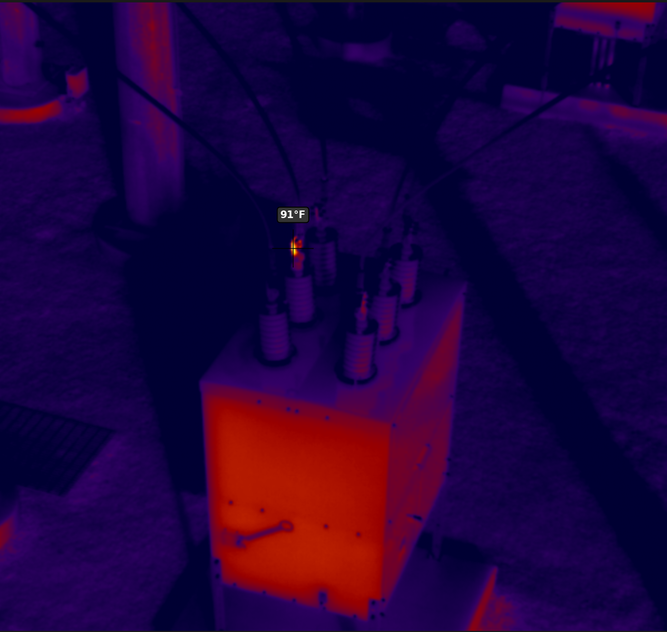 Thermal inspection of electrical circuit breaker